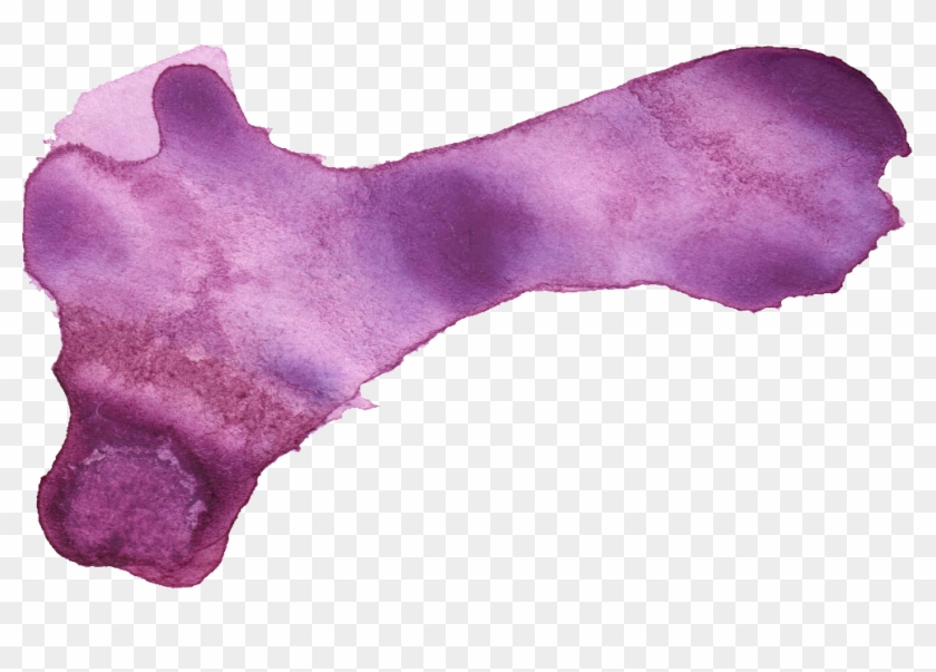 24 Purple Watercolor Brush Stroke - Watercolor Paint Clipart #1986536