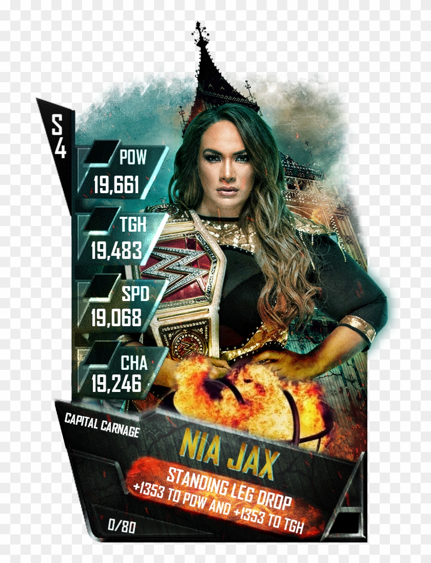 @wwe - Wwe Supercard Nia Jax Clipart #1986567