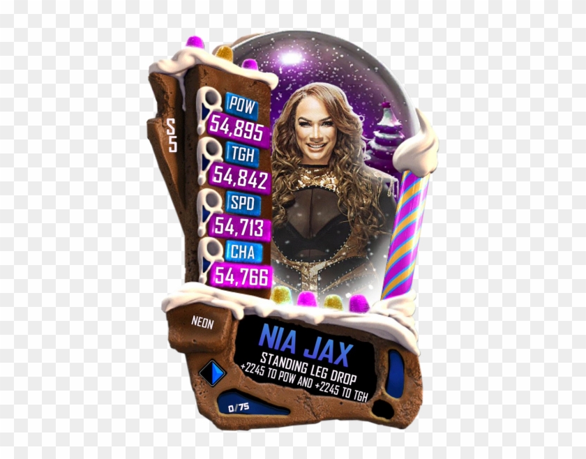 Niajax S5 23 Neon Christmas - Wwe Supercard Clipart #1986787
