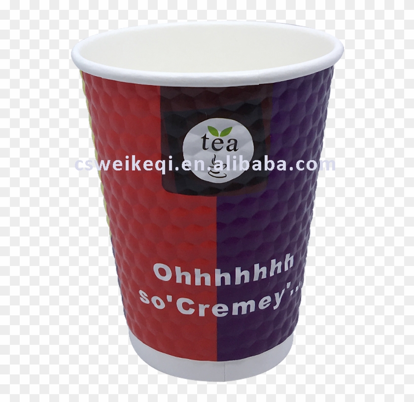 Hot Insulated Double Wall Ripple Paper Coffee Cup, - Cup Clipart