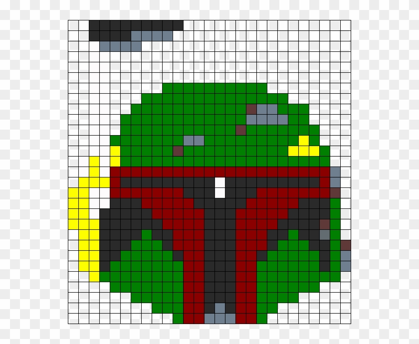 Boba Fett - Boba Fett Hama Beads Clipart