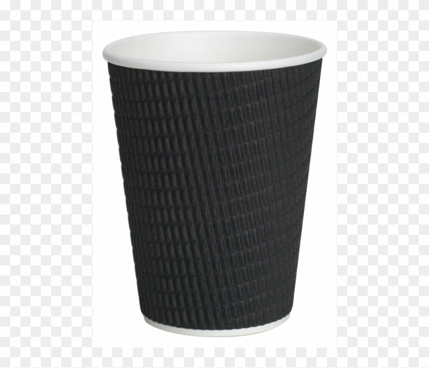 Ripple Cup, Paper, 360ml, 12oz, Black - Coffee Cup Clipart