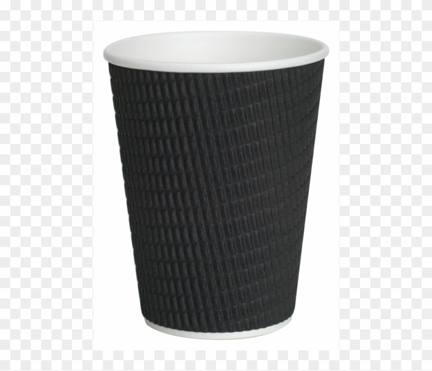 Ripple Cup, Paper, 360ml, 12oz, Black - Coffee Cup Clipart #1987842