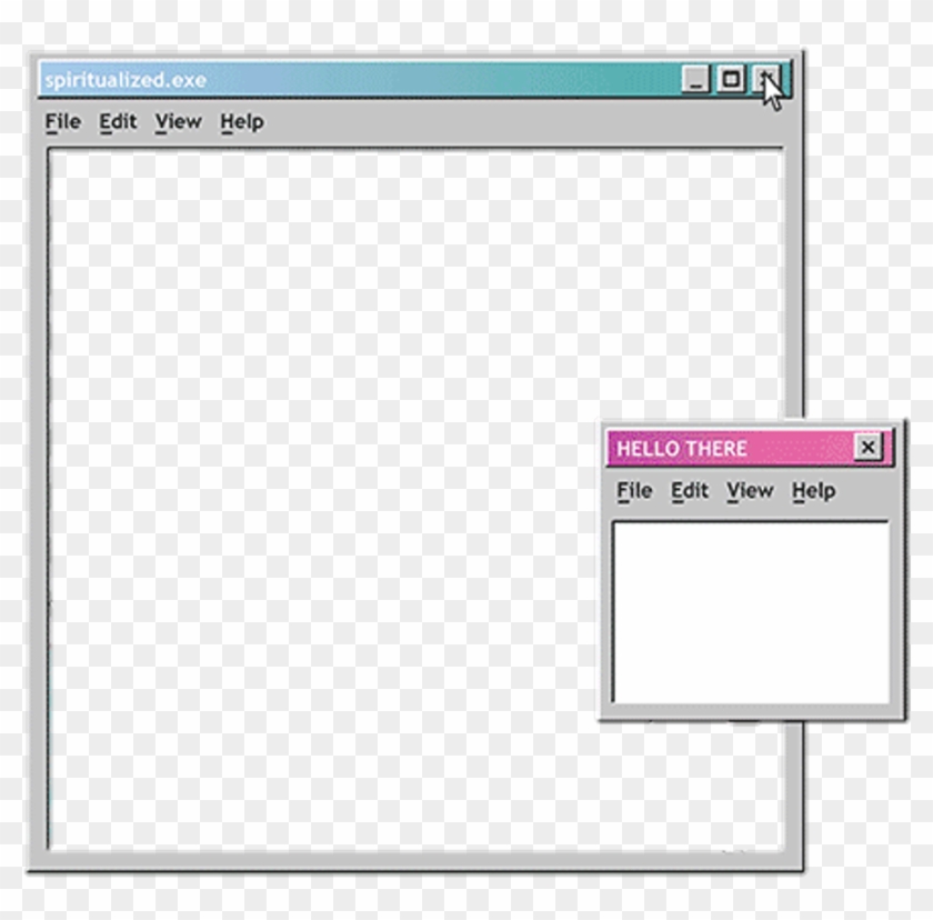 Computer Overlays Vaporwave Aesthetic Tabs - Aesthetic Computer Window Png Clipart #1987903