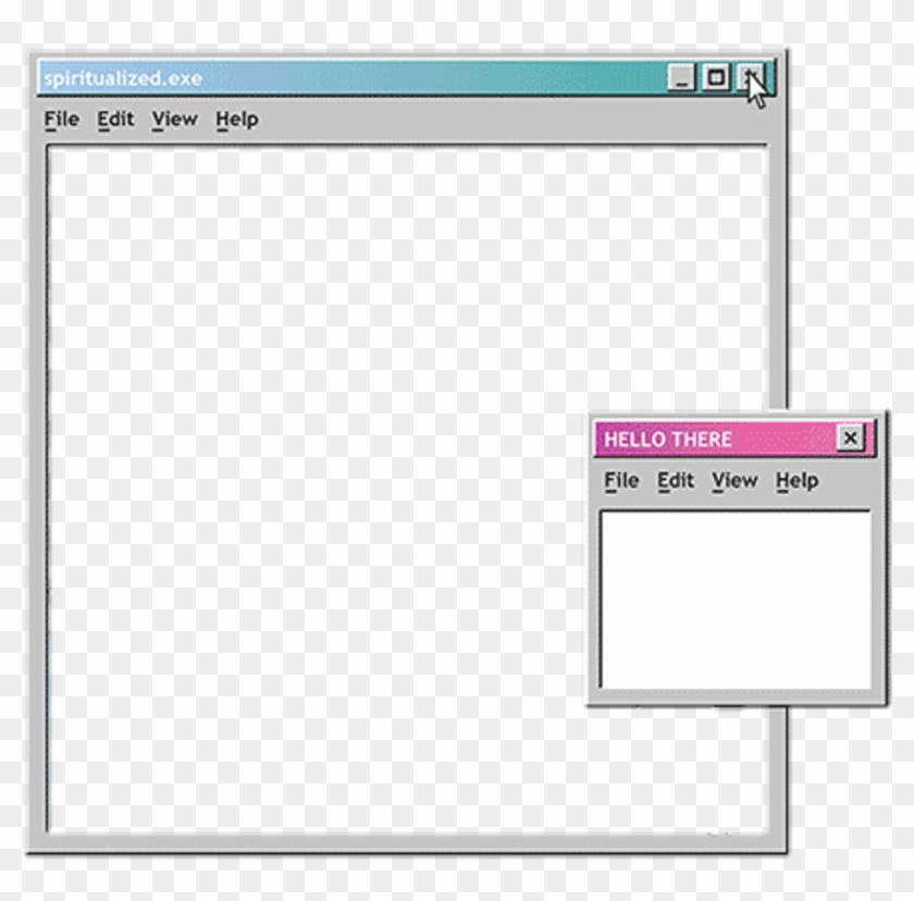 Computer Overlays Vaporwave Aesthetic Tabs - Aesthetic Computer Window Png Clipart