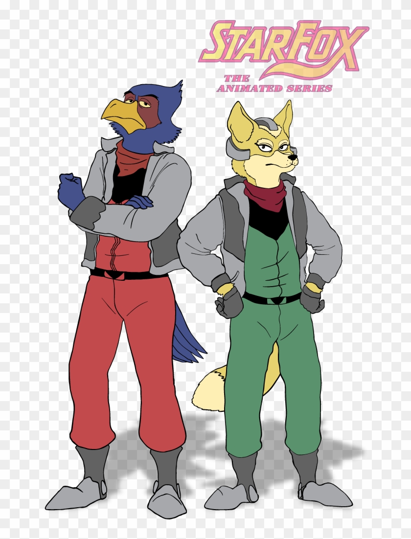 Fox Mccloud And Falco Lombardi From Star Fox - Fox Mccloud A Fox In Space Clipart #1987939