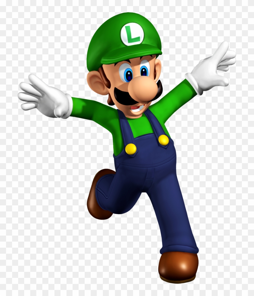 Luigi Bros, Mario And Luigi, Mario Kart, Super Smash - Luigi In Super Mario Clipart #1988195
