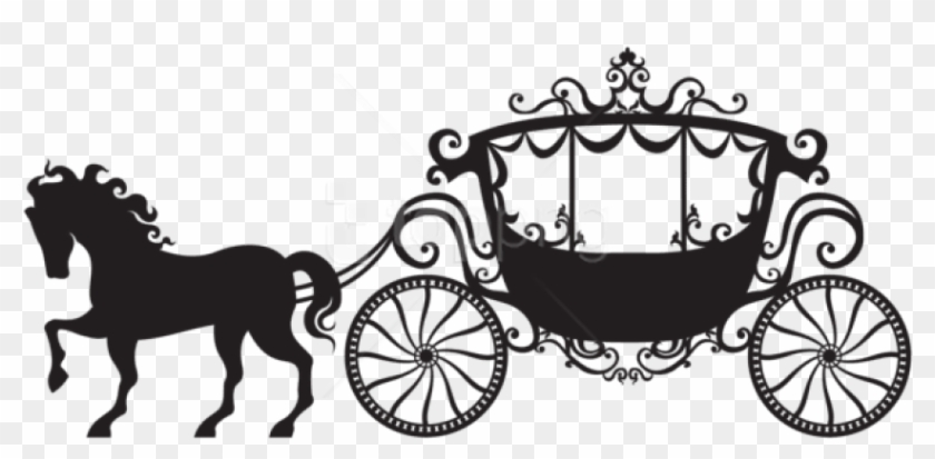 Free Png Carriage Silhouette Png - Horse Drawn Carriage Cartoon Clipart #1988569