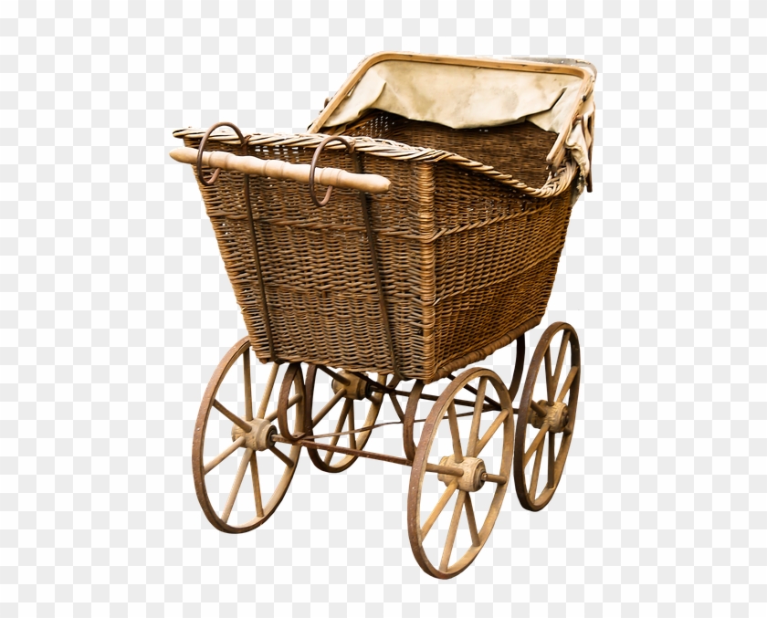 Baby Carriage, Old, Nostalgia, Png, Isolated - Old Baby Carriage Clipart #1988619