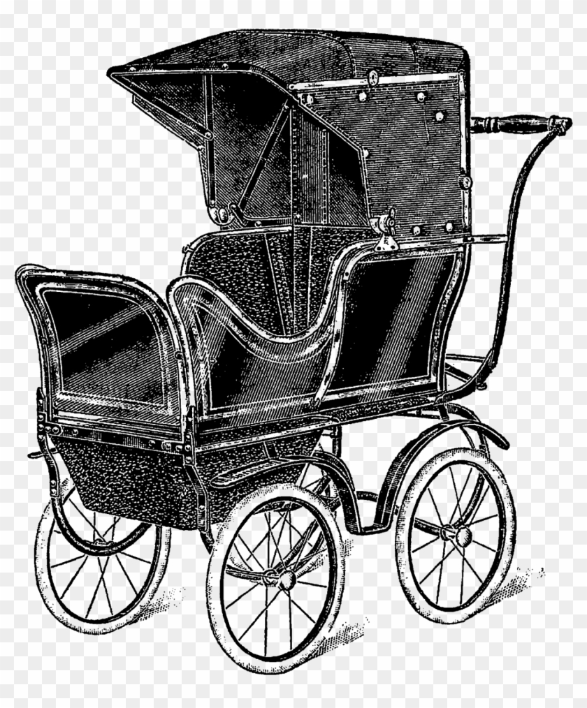 Digital Baby Carriage Image - Wagon Clipart #1989152