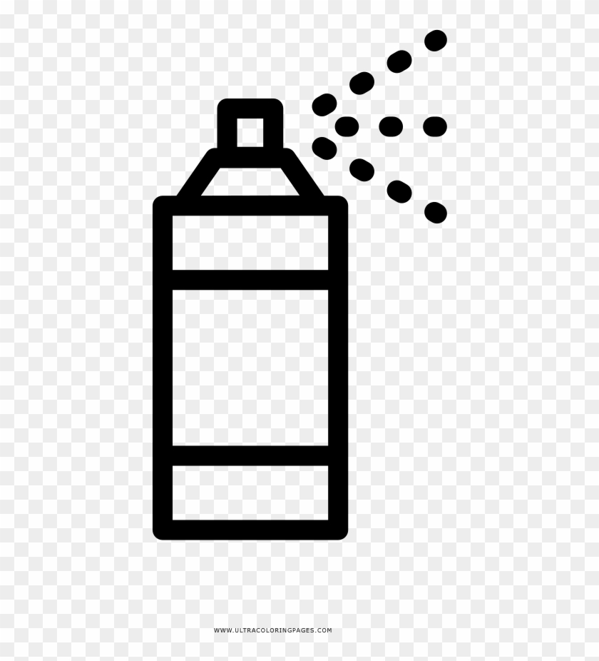 Spray Paint Coloring Page Clipart