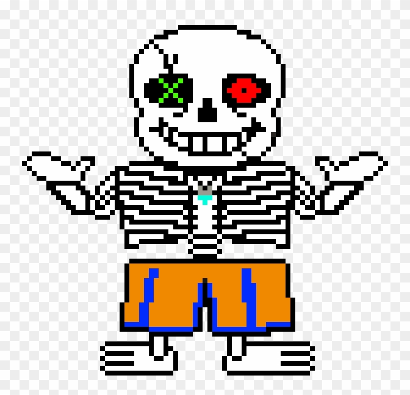 Prisoner Mixtale Sans - Undertale Sans Colored Sprite Clipart #1989339