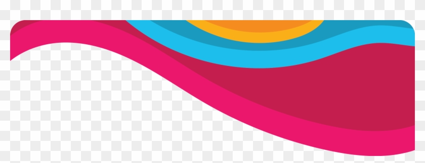 Yellow Pink Blue Wave - Graphic Design Clipart