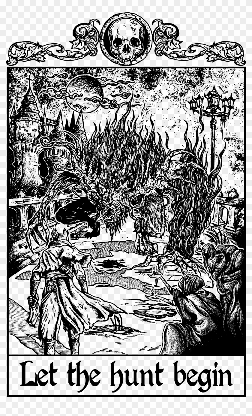 Let The Hunt Begin - Bloodborne Hunt Begins Clipart