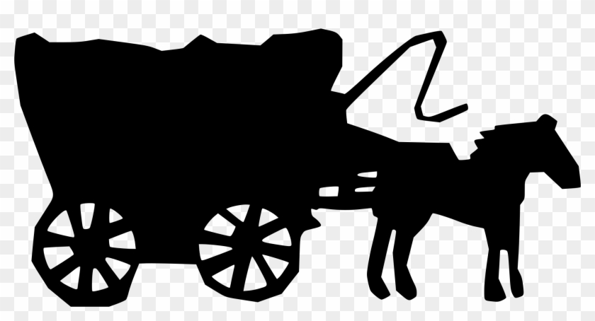 Stagecoach Horse Drawing American Frontier Carriage - Frontier Clip Art - Png Download #1989736