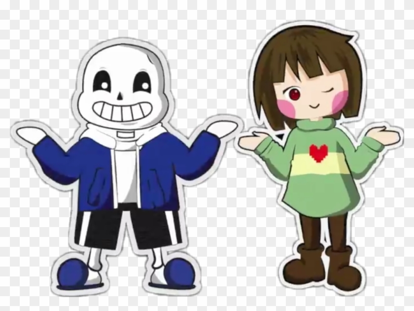 #undertale #sans #chara #¯ \ ツ / ¯ - Cartoon Clipart #1989935