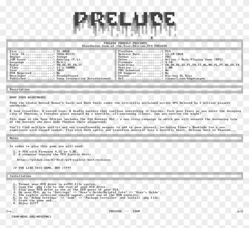 Bloodborne - Game - Of - The - Year - Edition - Ps4-prelude - Playstation 4 Clipart