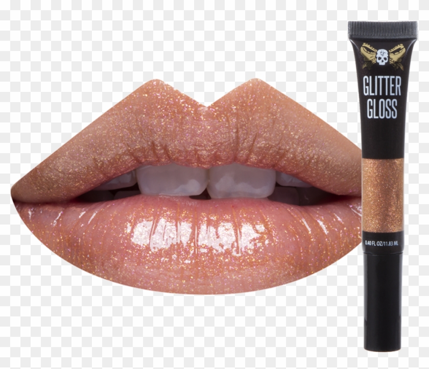 False Barefoot Glitter Gloss Lip Swatch Clipart #1990523