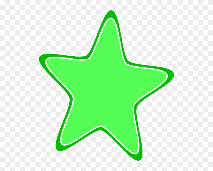 Rounded Star Png - Green Star Clip Art Png Transparent Png #1990844