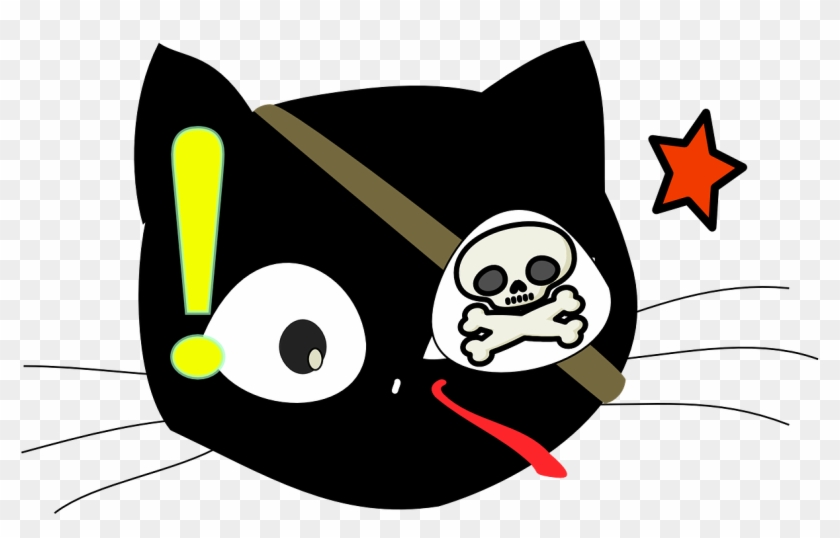 Cat Pirate Costume Clipart