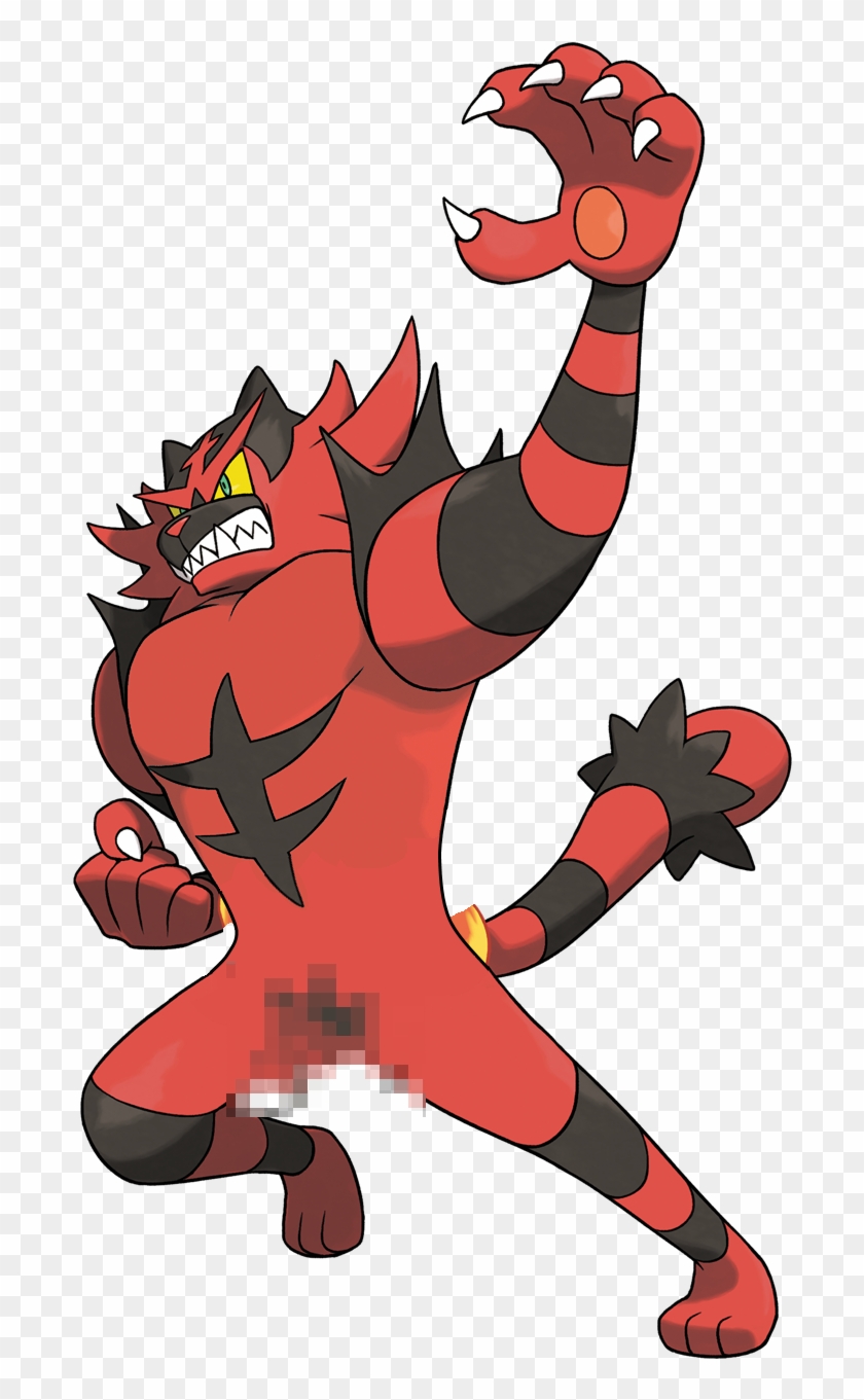 Tiger , - Pokemon Alola Fire Types Clipart #1991322