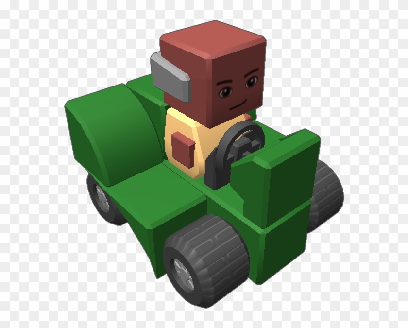 The Mower Guy From Happy Wheels - Bulldozer Clipart #1991347