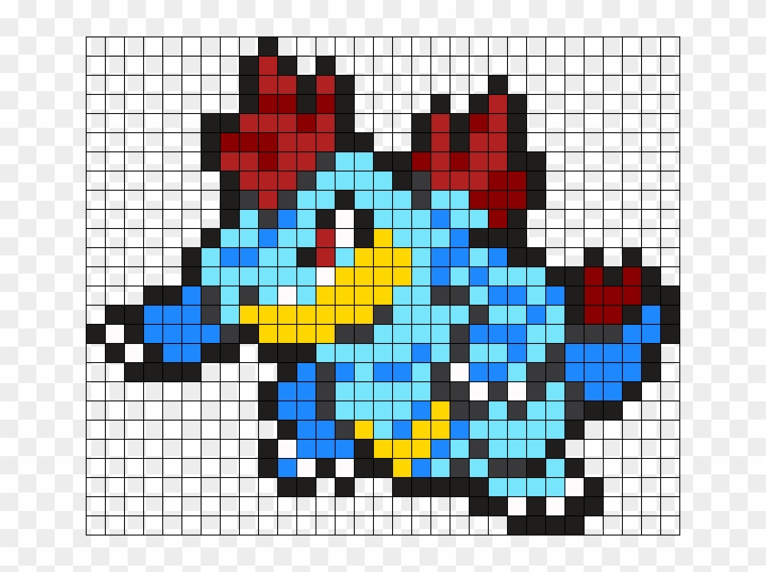 Feraligatr Pokemon Bead Pattern Perler Bead Pattern - Feraligatr Pixel Art Clipart #1991377