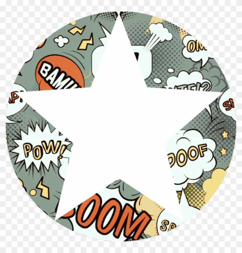 #background #round #circle #star #comic #wlka Clipart