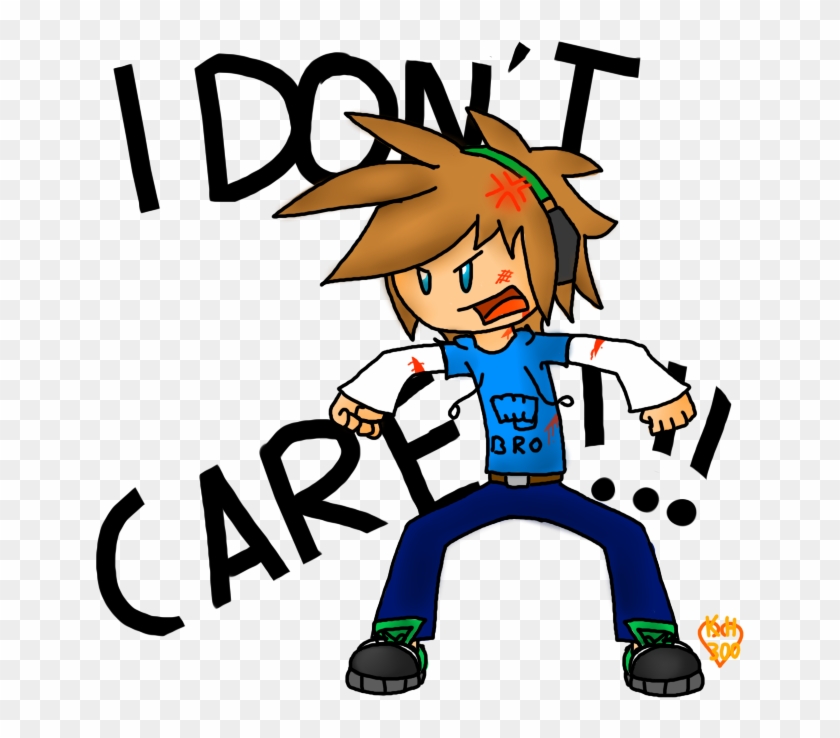 Happy Wheels Pewds Doesn't Care Image Gallery For - Cartoon Clipart