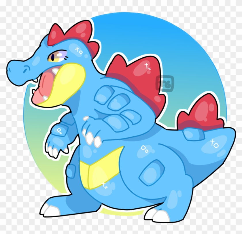Feraligatr - Cartoon Clipart