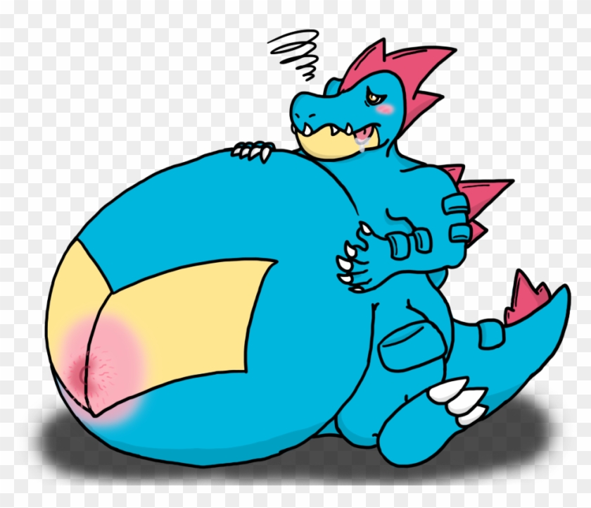 Fatty Feraligatr - Cartoon Clipart