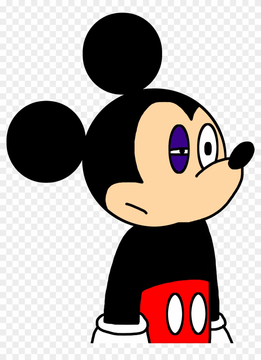 Mickey Mouse With Black Eye Clipart