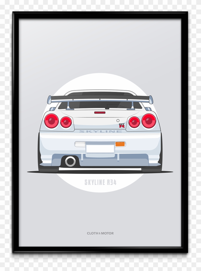 859 X 1118 8 - Skyline R34 Poster Clipart