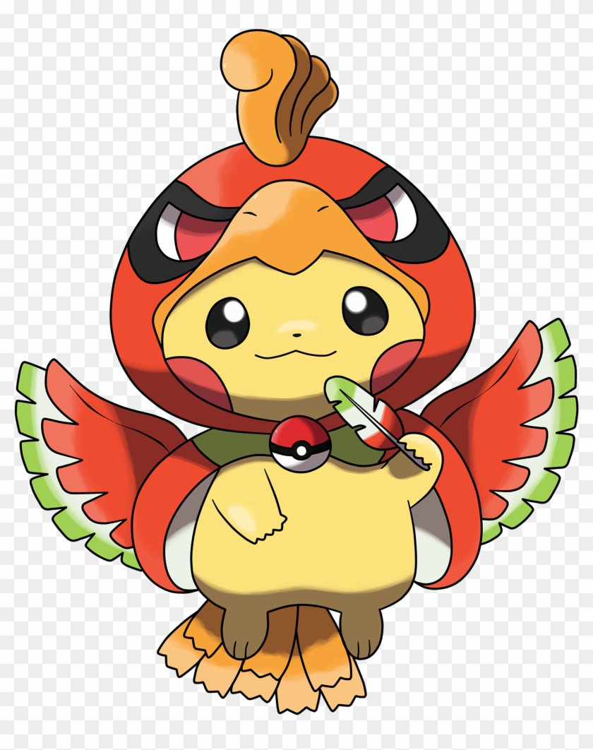 Kyoto Ho-oh Pikachu Mascot Clipart #1992648