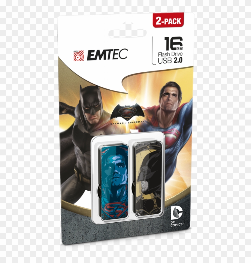 M700 Bvs Superman 2 Pack Cardboard - Usb Flash Drive Clipart #1992975