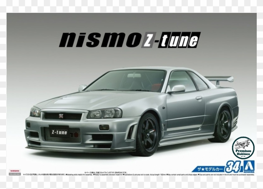 Aoshima 1/24 Nismo Bnr34 Skyline Gt R Z Tune '04 - R34 Z Tune Clipart