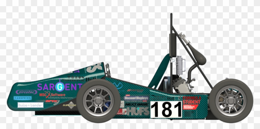 Side View Render - Open-wheel Car Clipart #1993242