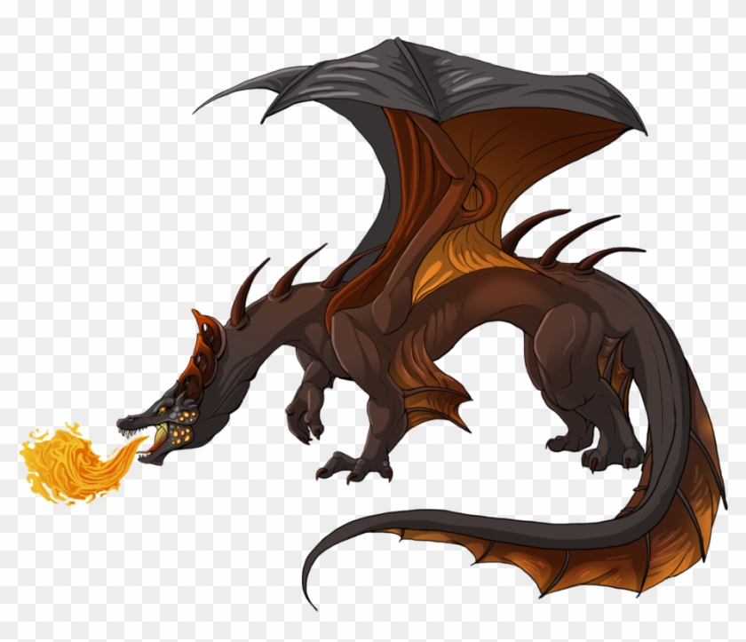 Dragon Fire Png Graphic Free Library - Dragon Breathing Fire Png Clipart #1993555