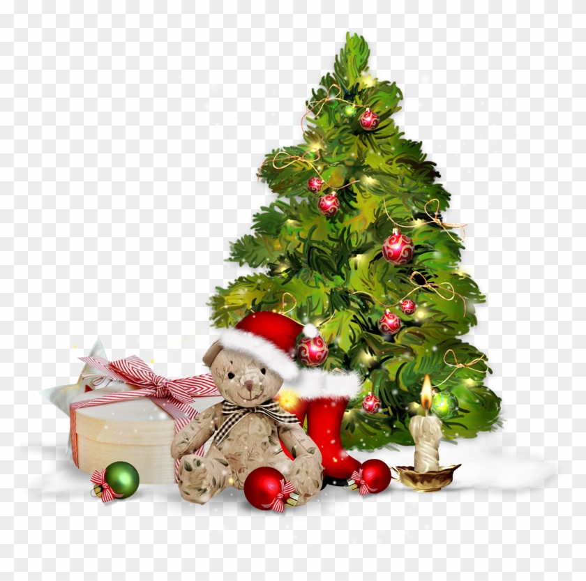 Christmas Tree With Presents, Christmas Trees, Maria - Christmas Image Frames Free Clipart