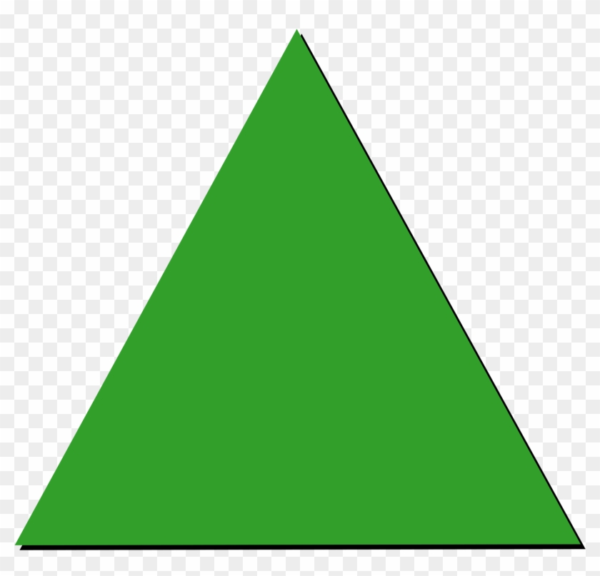 Green Triangle Pattern Block , Png Download - Green Triangle Pattern Block Clipart #1993983