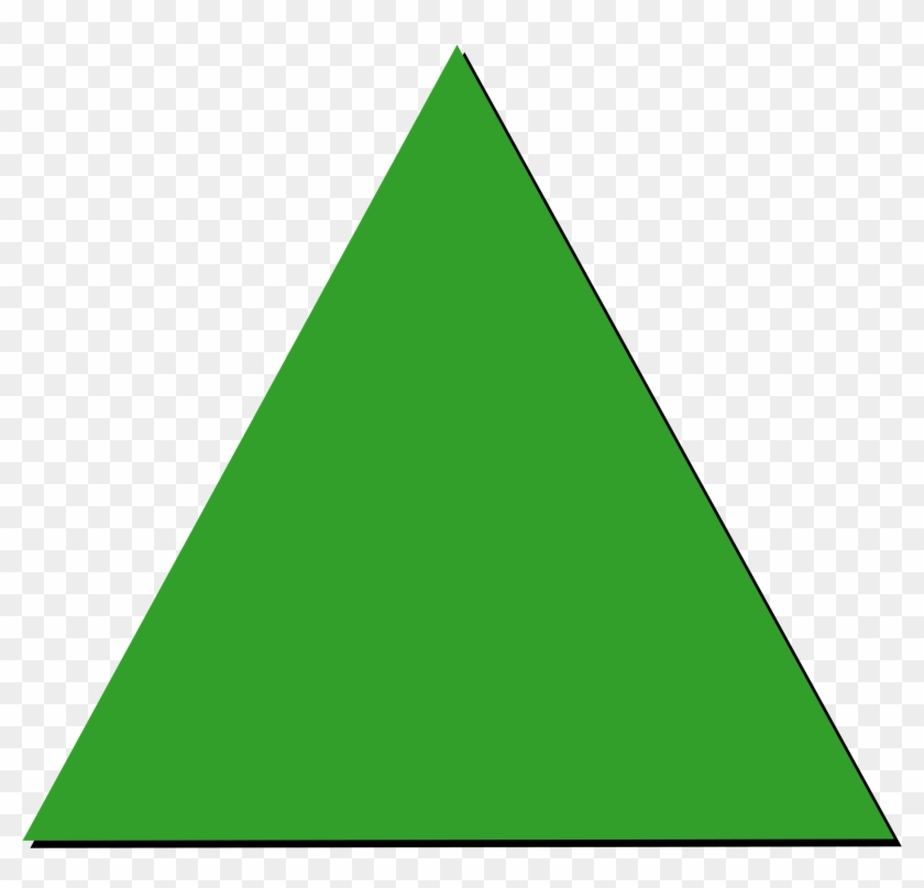 Green Triangle Pattern Block , Png Download - Green Triangle Pattern Block Clipart