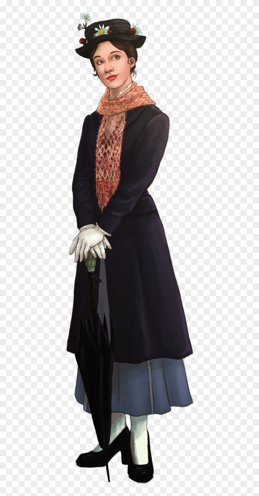 Mary Poppins Png - Mary Poppins Returns Costume Clipart
