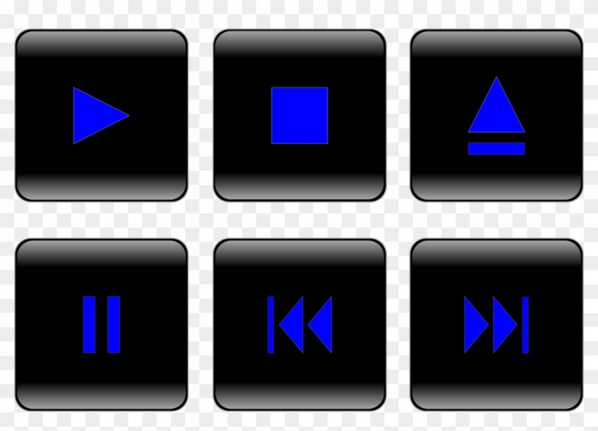 Web Button Computer Icons Download Multimedia - Play Pause Stop Button Icon Clipart #1994760