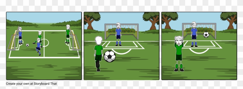 Nick On The Soccer Field - Football Clipart