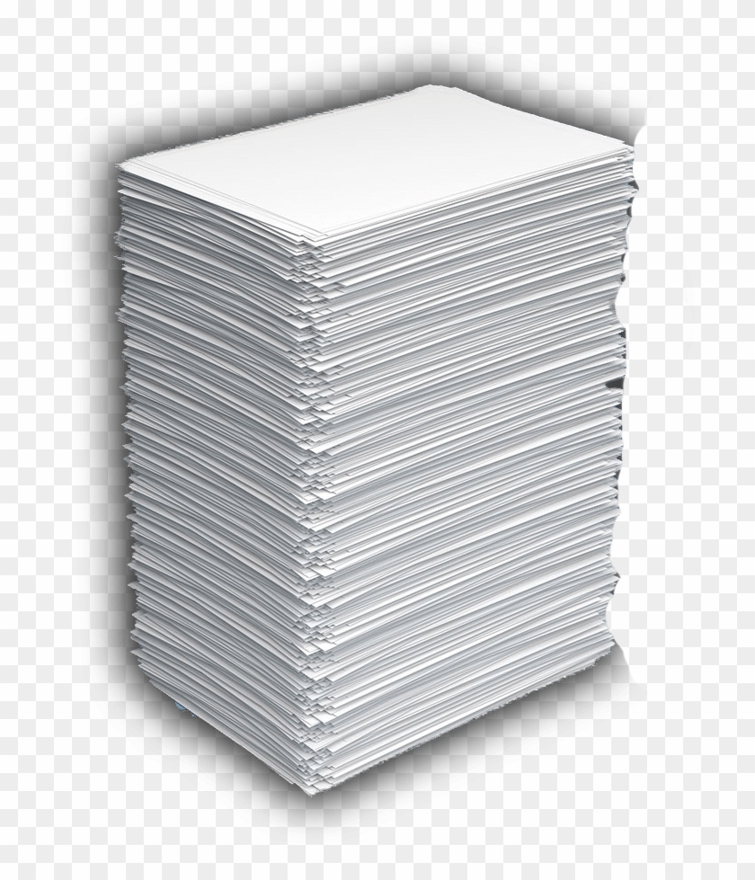 White Paper Stack - Box Clipart