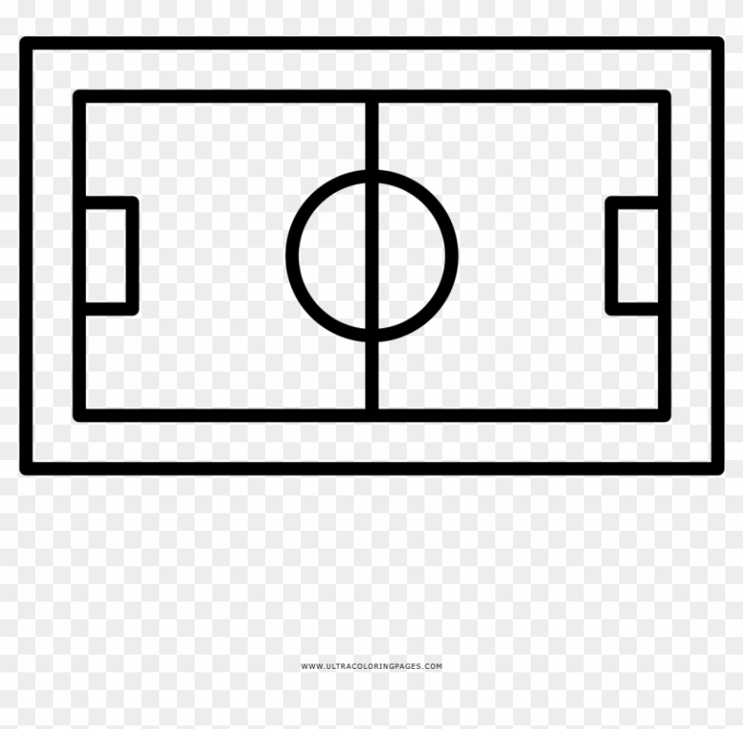 Soccer Field Coloring Page - Soccer Field Icon Png Clipart