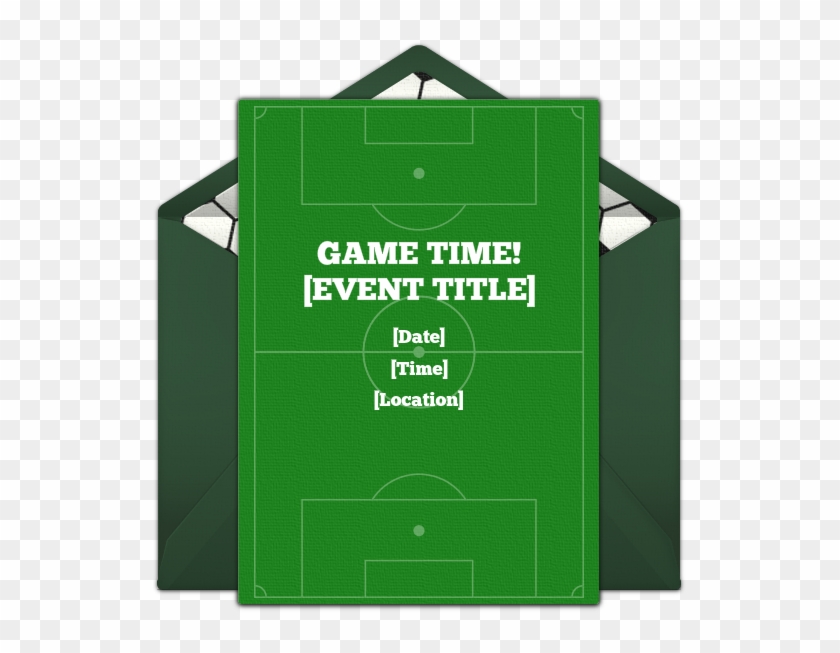 Soccer Field Online Invitation - Signage Clipart #1995172