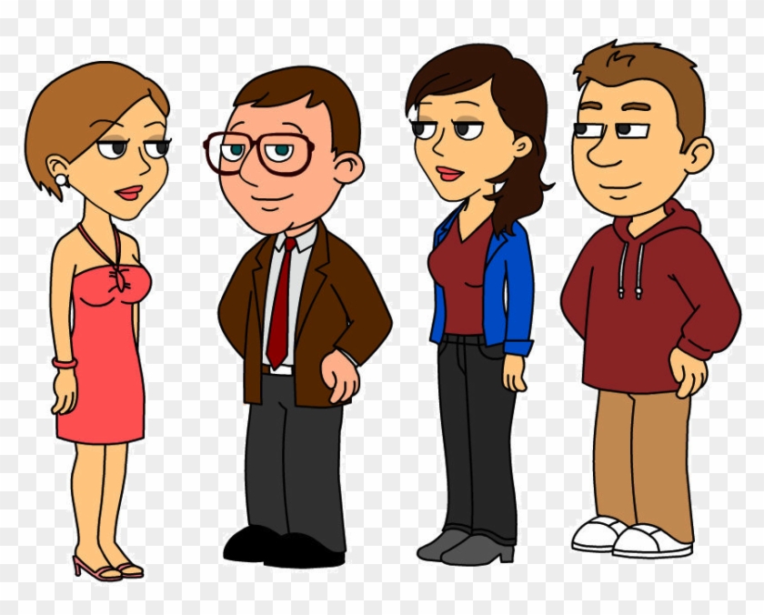 Goanimate Png , Png Download - Two People Watching Each Other Clipart