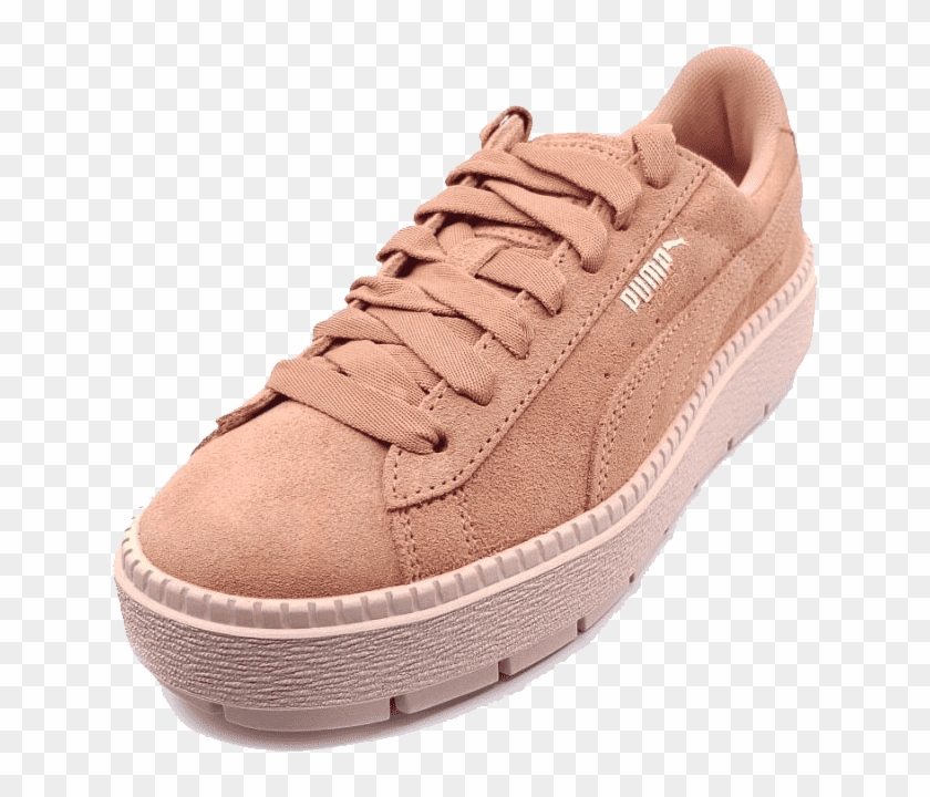 Puma X Hyuna Platform Trace Wns 36583005 Peach Beige-pearl - Suede Clipart