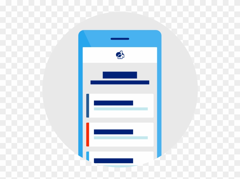 Image Of A Mobile Phone - Circle Clipart #1996403